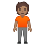 站立者：中等肤色emoji素材一 160x160像素