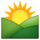 山上日出emoji素材一 160x160像素