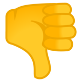 拇指向下emoji素材一 160x160像素