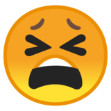 疲惫厌烦的脸emoji素材一 160x160像素