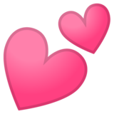 两颗心emoji素材一 160x160像素