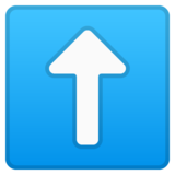 向上箭头emoji素材一 160x160像素