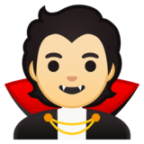 吸血鬼：浅肤色emoji素材一 160x160像素