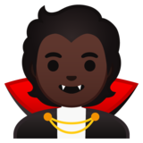 吸血鬼：深色肤色emoji素材一 160x160像素