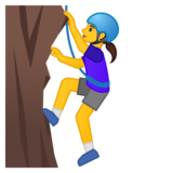 女子攀登emoji素材一 160x160像素