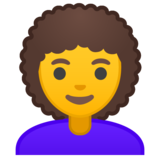 女人：卷发emoji素材一 160x160像素