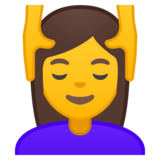 按摩的女人emoji素材一 160x160像素