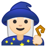 女法师：浅肤色emoji素材一 160x160像素