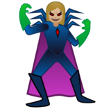 女超级恶棍：中浅肤色emoji素材一 160x160像素