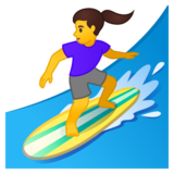女子冲浪emoji素材一 160x160像素