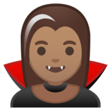 女吸血鬼：中等肤色emoji素材一 160x160像素