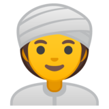 戴头巾的女人emoji素材一 160x160像素