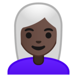 女:肤色深,头发白emoji素材一 160x160像素