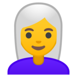 女:白发emoji素材一 160x160像素