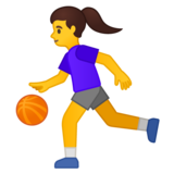 打球的女人emoji素材一 160x160像素