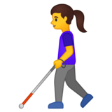 拿拐杖的女人emoji素材一 160x160像素