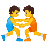 摔跤的人emoji素材一 160x160像素