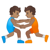 摔跤手，4型emoji素材一 160x160像素