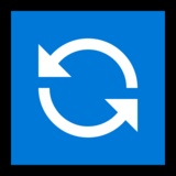 逆时针箭头按钮emoji素材一 160x160像素