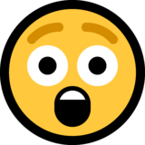 惊讶的脸emoji素材一 160x160像素