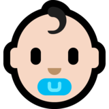 婴儿：浅肤色emoji素材一 160x160像素