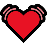 跳动的心脏emoji素材一 160x160像素