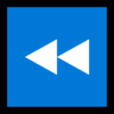 快速后退按钮emoji素材一 160x160像素