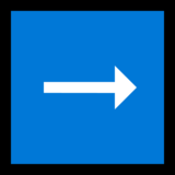 右箭头emoji素材一 160x160像素