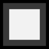 黑色方形按钮emoji素材一 160x160像素