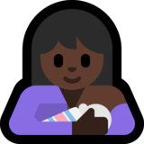 喂奶：深色肤色emoji素材一 160x160像素