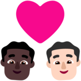 情侣: 男人男人较深肤色较浅肤色emoji素材一 160x160像素