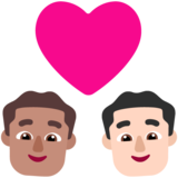 情侣: 男人男人中等肤色较浅肤色emoji素材一 160x160像素