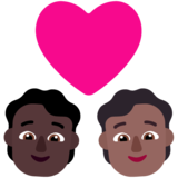 情侣: 成人成人较深肤色中等-深肤色emoji素材一 160x160像素