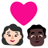 情侣: 女人男人较浅肤色较深肤色emoji素材一 160x160像素