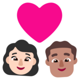 情侣: 女人男人较浅肤色中等肤色emoji素材一 160x160像素