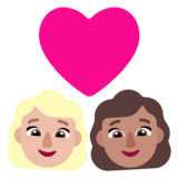 情侣: 女人女人中等-浅肤色中等肤色emoji素材一 160x160像素