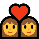 情侣：女人，女人emoji素材一 160x160像素