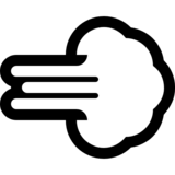 冲走、气流、尾气emoji素材一 160x160像素