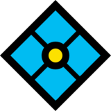 带点的菱形emoji素材一 160x160像素