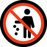 请勿乱扔废弃物emoji素材一 160x160像素