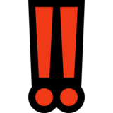 双感叹号emoji素材一 160x160像素