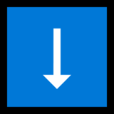 向下箭头emoji素材一 160x160像素