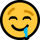 流着口水的脸emoji素材一 160x160像素