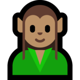 精灵：中等肤色emoji素材一 160x160像素