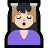 按摩者：浅肤色emoji素材一 160x160像素