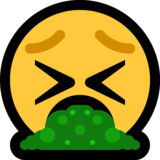 呕吐的脸emoji素材一 160x160像素