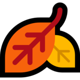 落叶emoji素材一 160x160像素