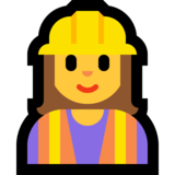 女建筑工人emoji素材一 160x160像素