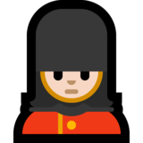 女警卫：浅肤色emoji素材一 160x160像素