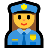 女警官emoji素材一 160x160像素